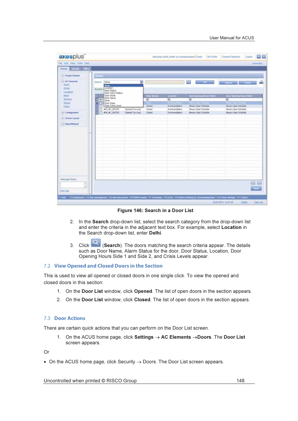 RISCO Group ACUS User Manual | Page 176 / 525