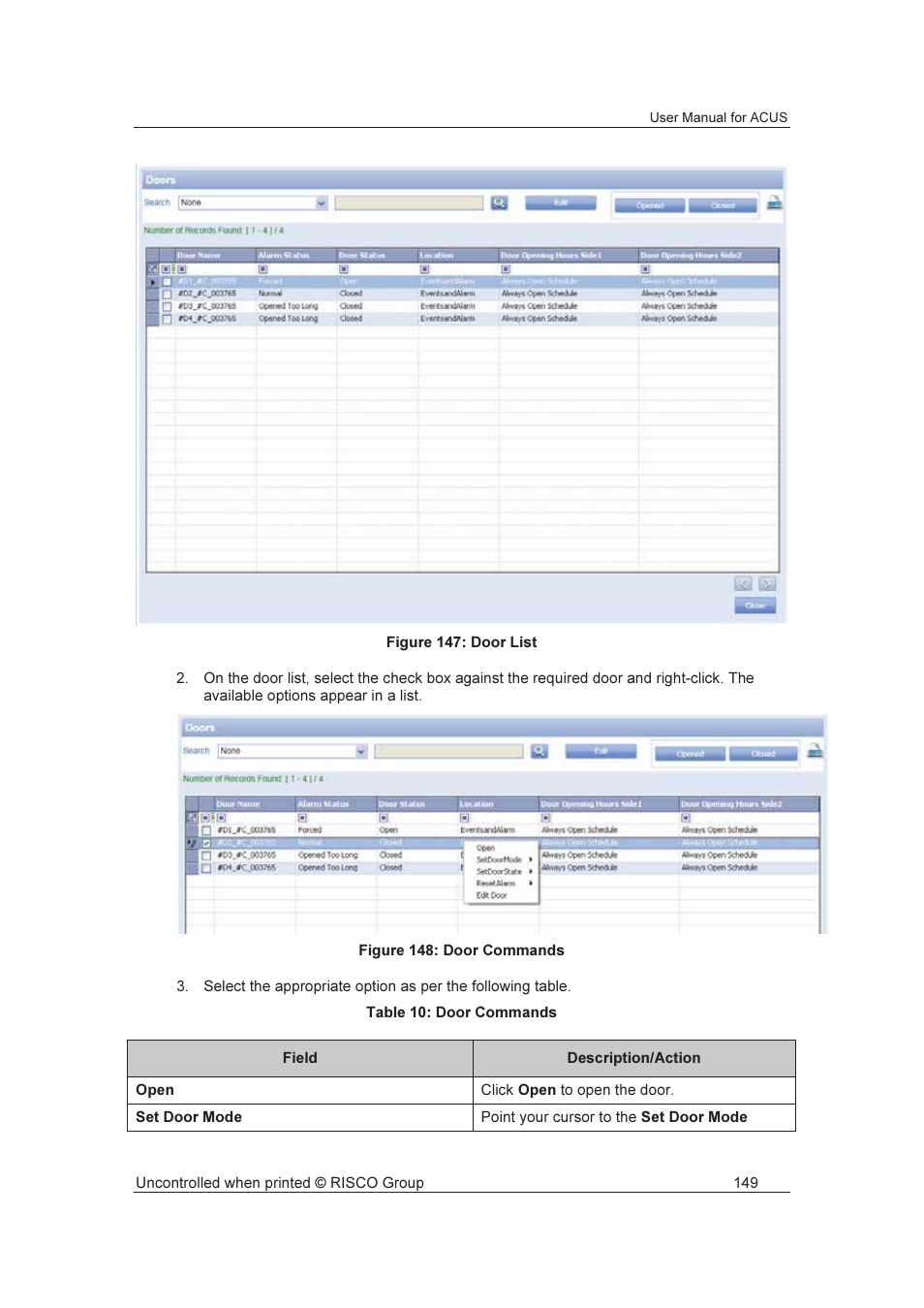 RISCO Group ACUS User Manual | Page 177 / 525