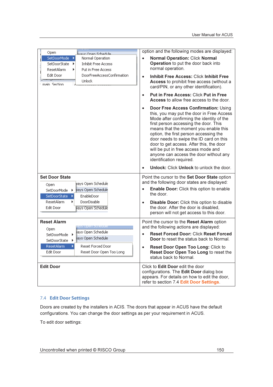 RISCO Group ACUS User Manual | Page 178 / 525