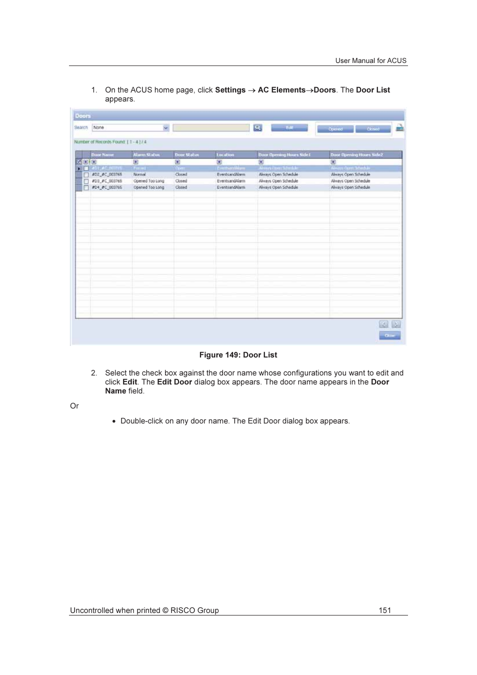 RISCO Group ACUS User Manual | Page 179 / 525