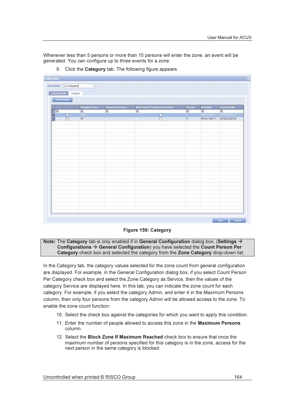 RISCO Group ACUS User Manual | Page 192 / 525