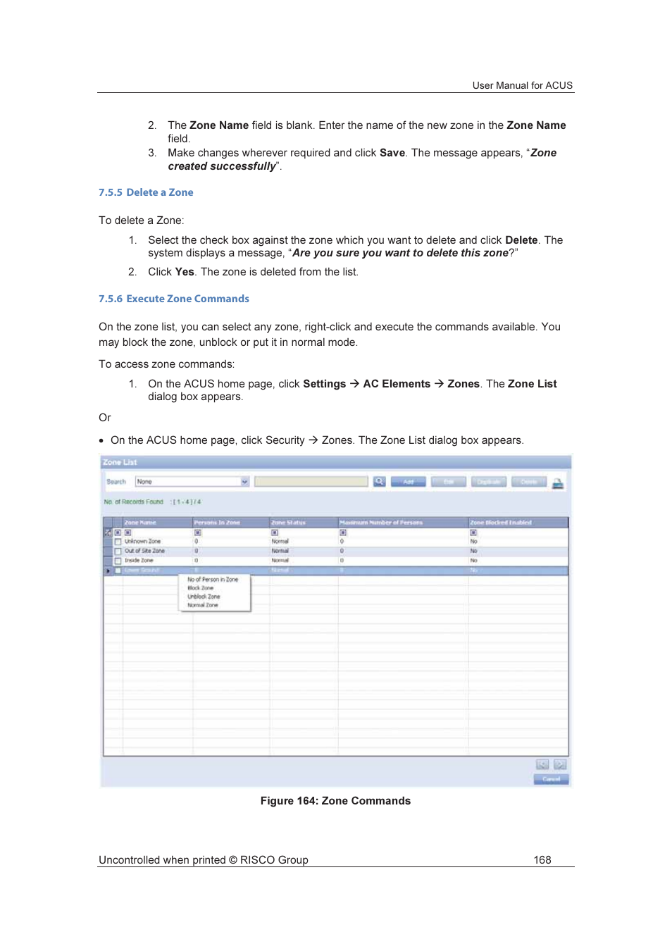 RISCO Group ACUS User Manual | Page 196 / 525