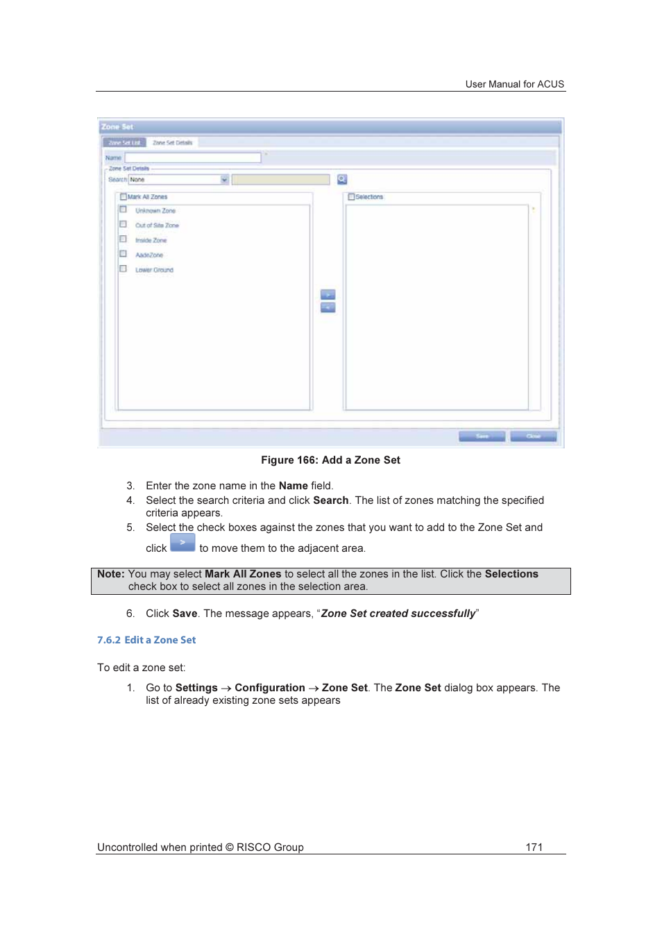 RISCO Group ACUS User Manual | Page 199 / 525
