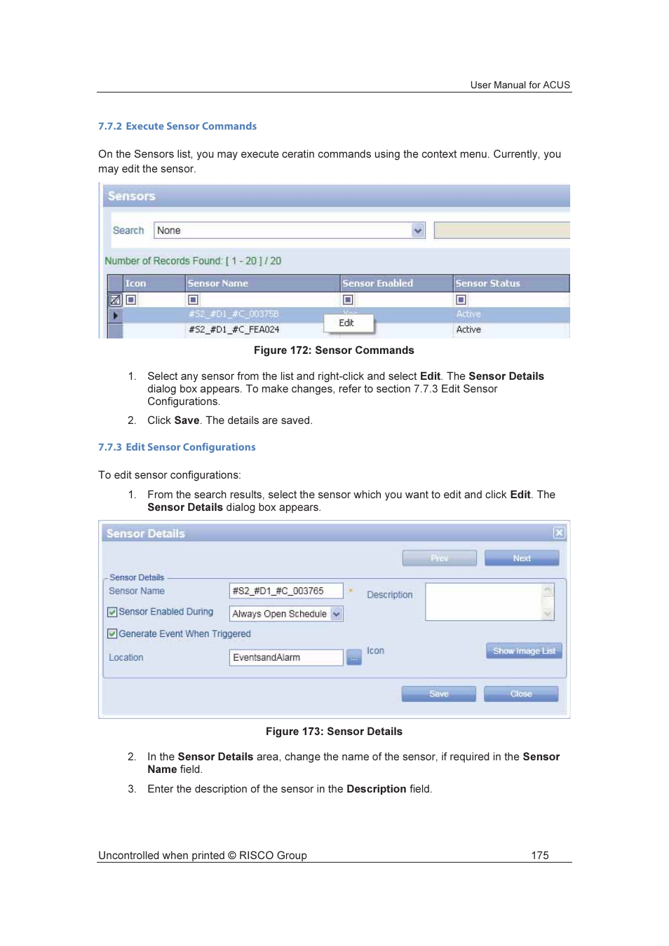 RISCO Group ACUS User Manual | Page 203 / 525