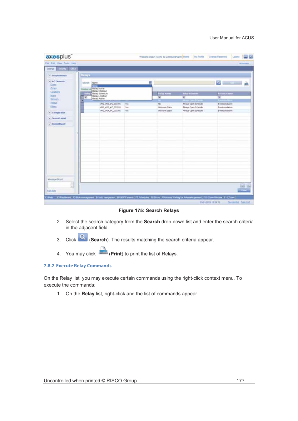 RISCO Group ACUS User Manual | Page 205 / 525