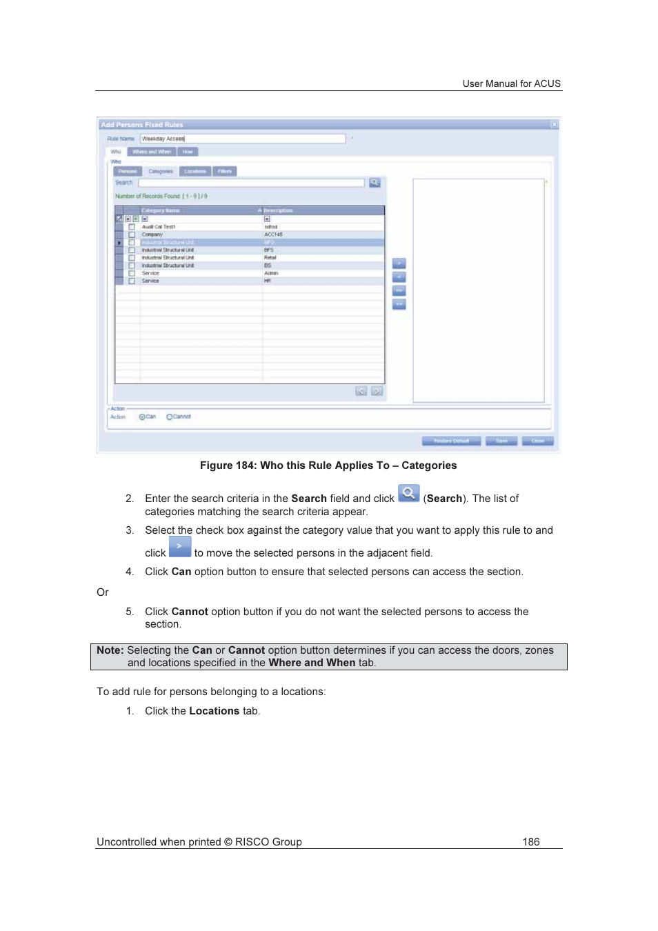 RISCO Group ACUS User Manual | Page 214 / 525