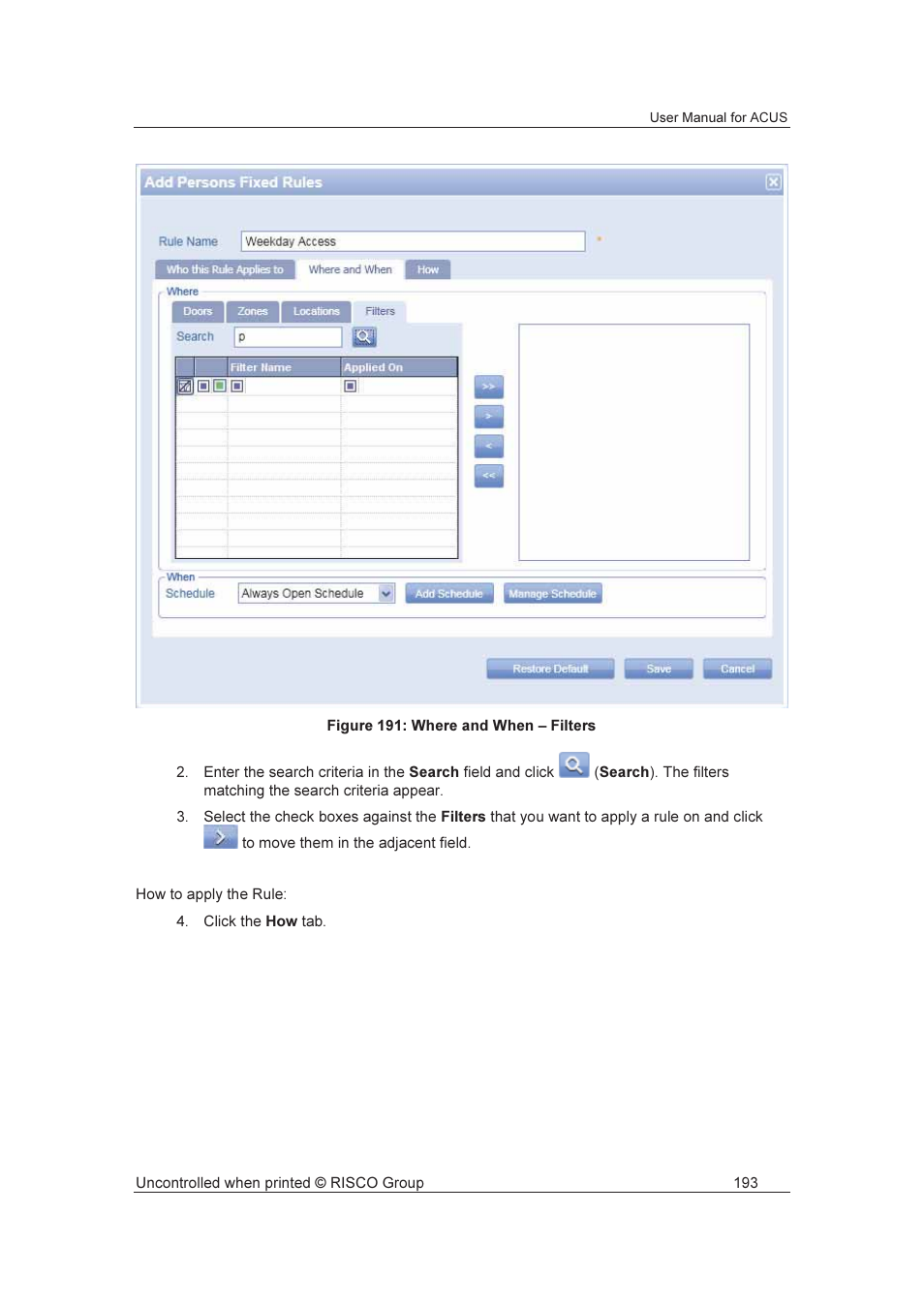 RISCO Group ACUS User Manual | Page 221 / 525