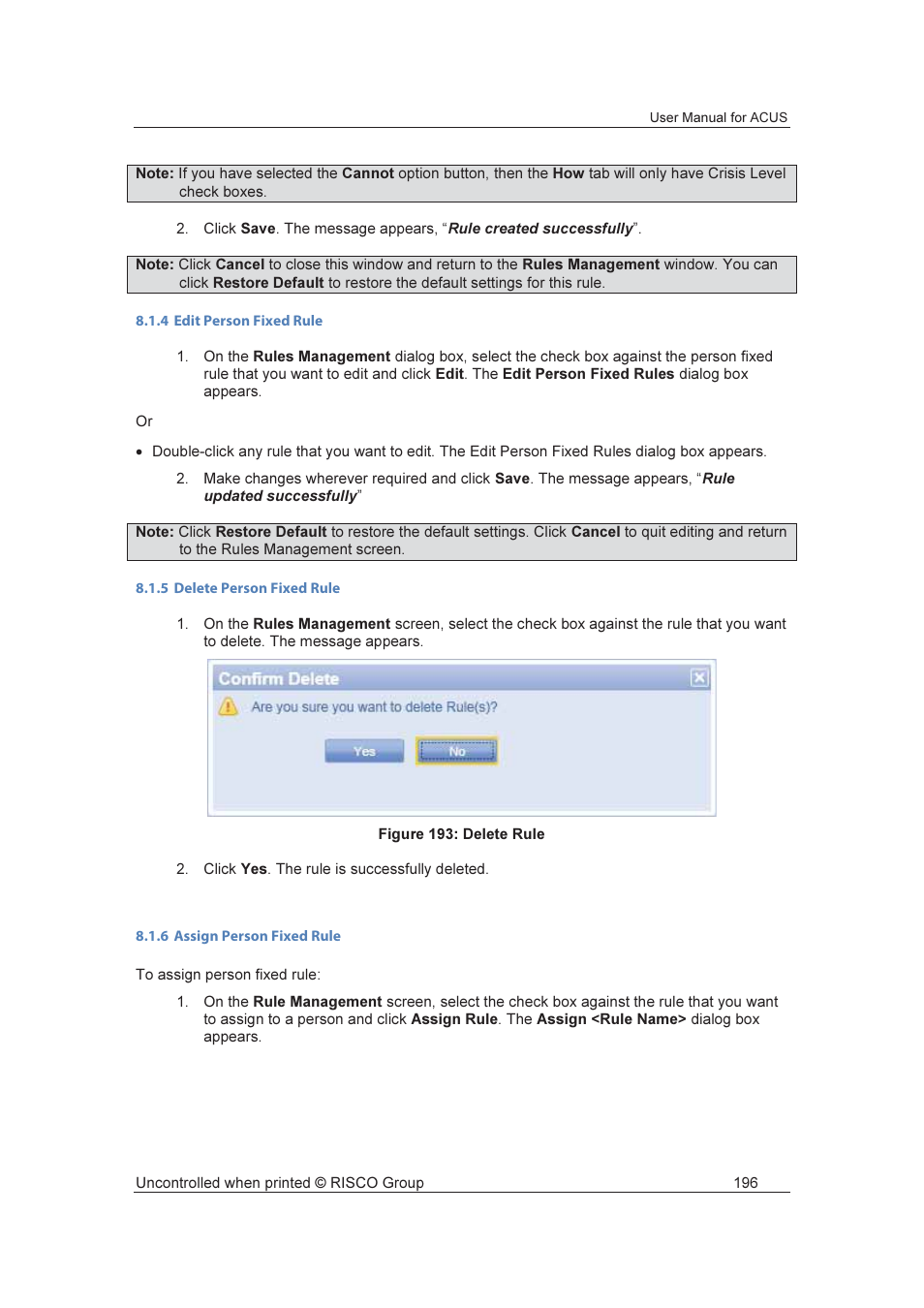 RISCO Group ACUS User Manual | Page 224 / 525