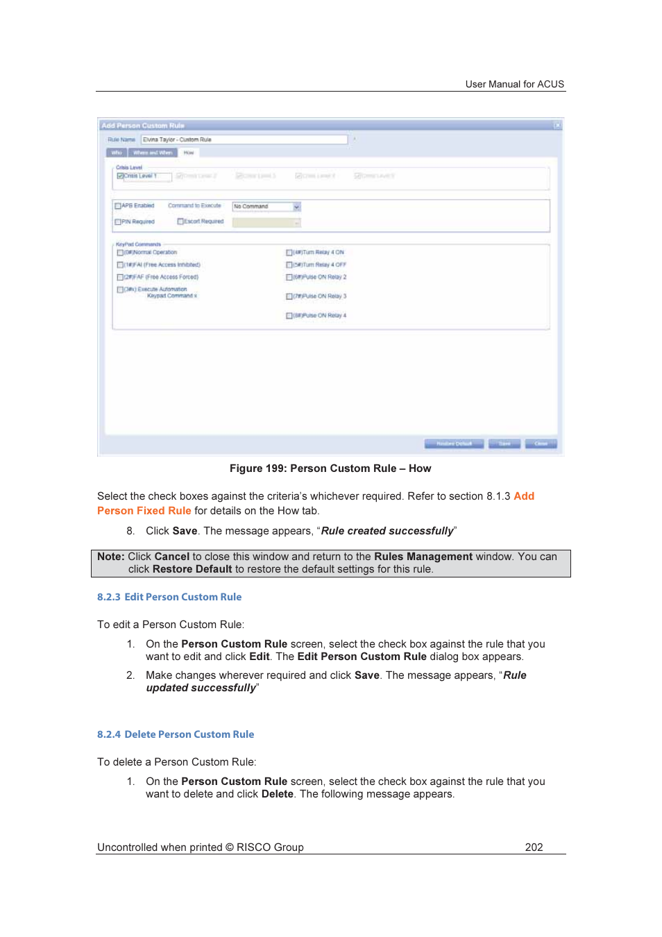 RISCO Group ACUS User Manual | Page 230 / 525