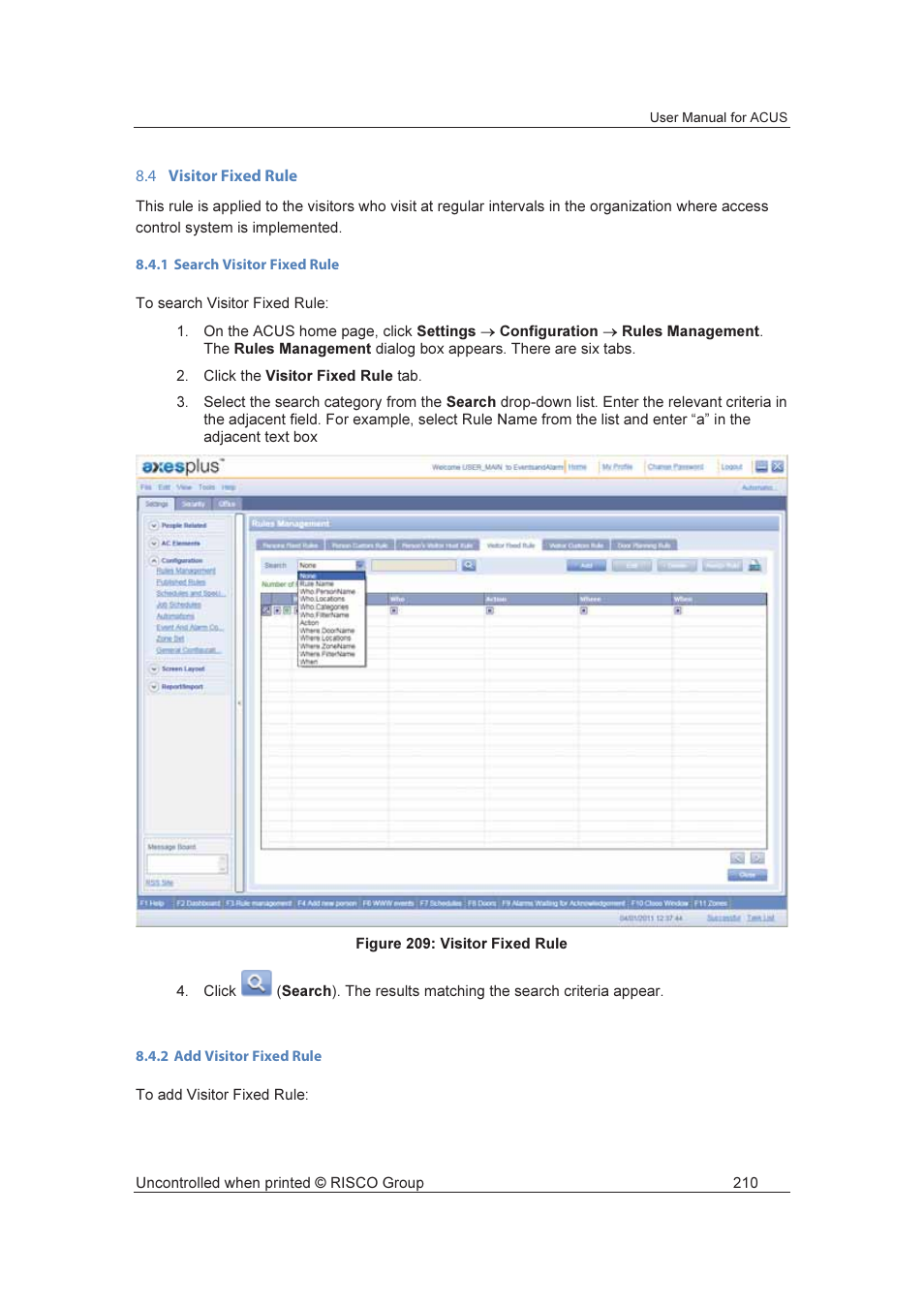 RISCO Group ACUS User Manual | Page 238 / 525