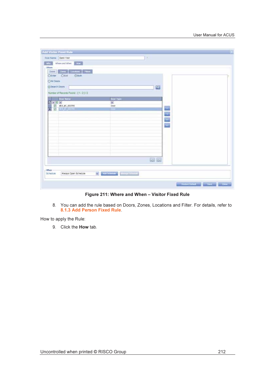 RISCO Group ACUS User Manual | Page 240 / 525