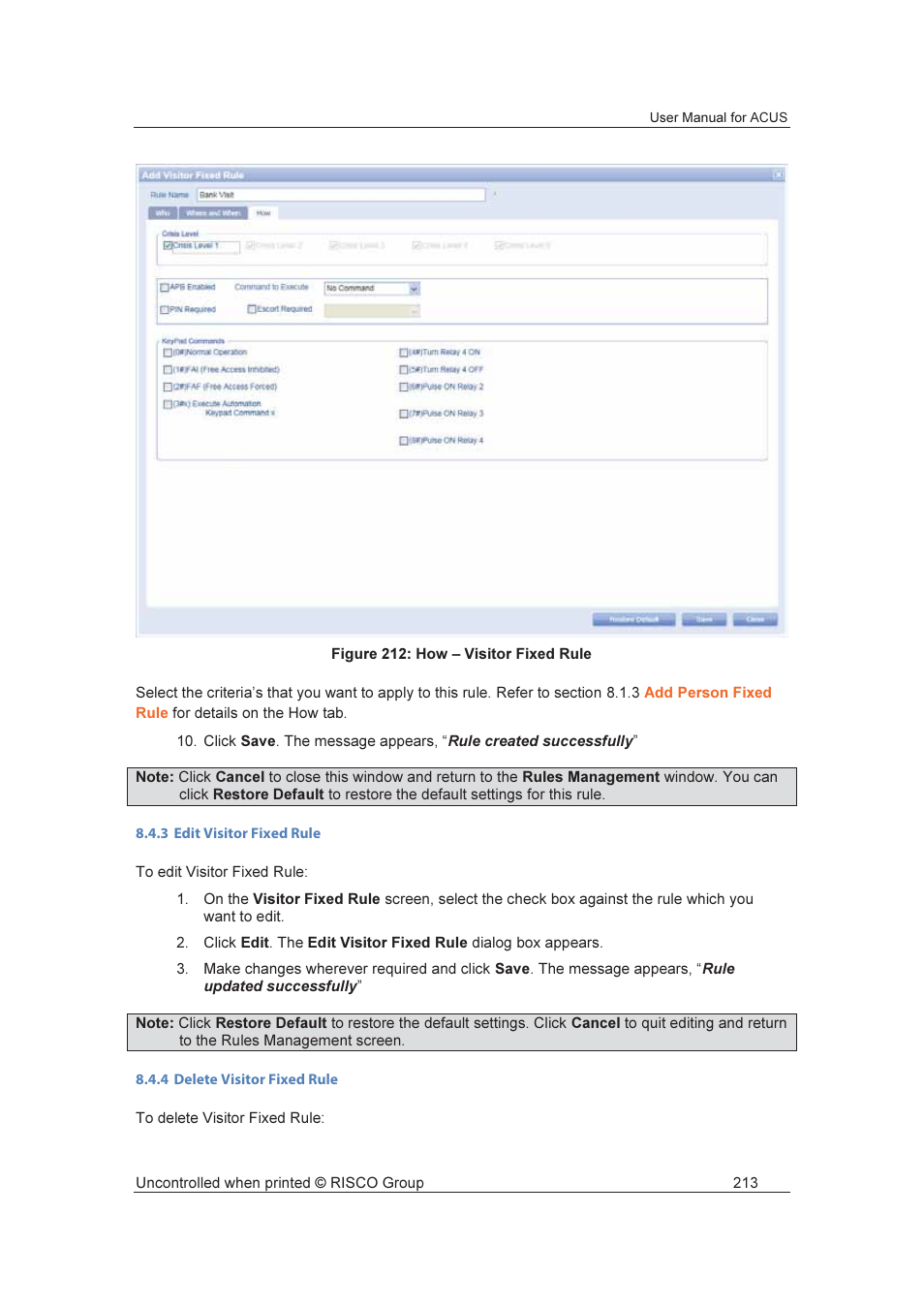 RISCO Group ACUS User Manual | Page 241 / 525