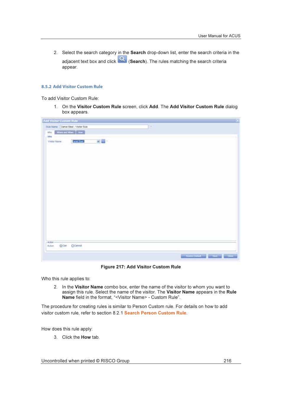 RISCO Group ACUS User Manual | Page 244 / 525