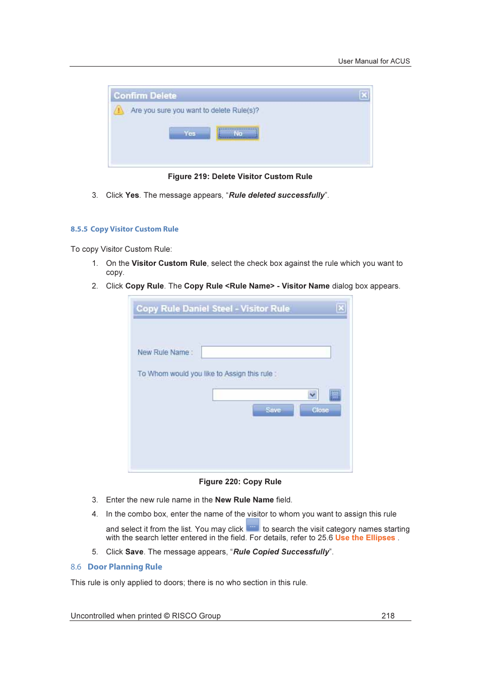 RISCO Group ACUS User Manual | Page 246 / 525