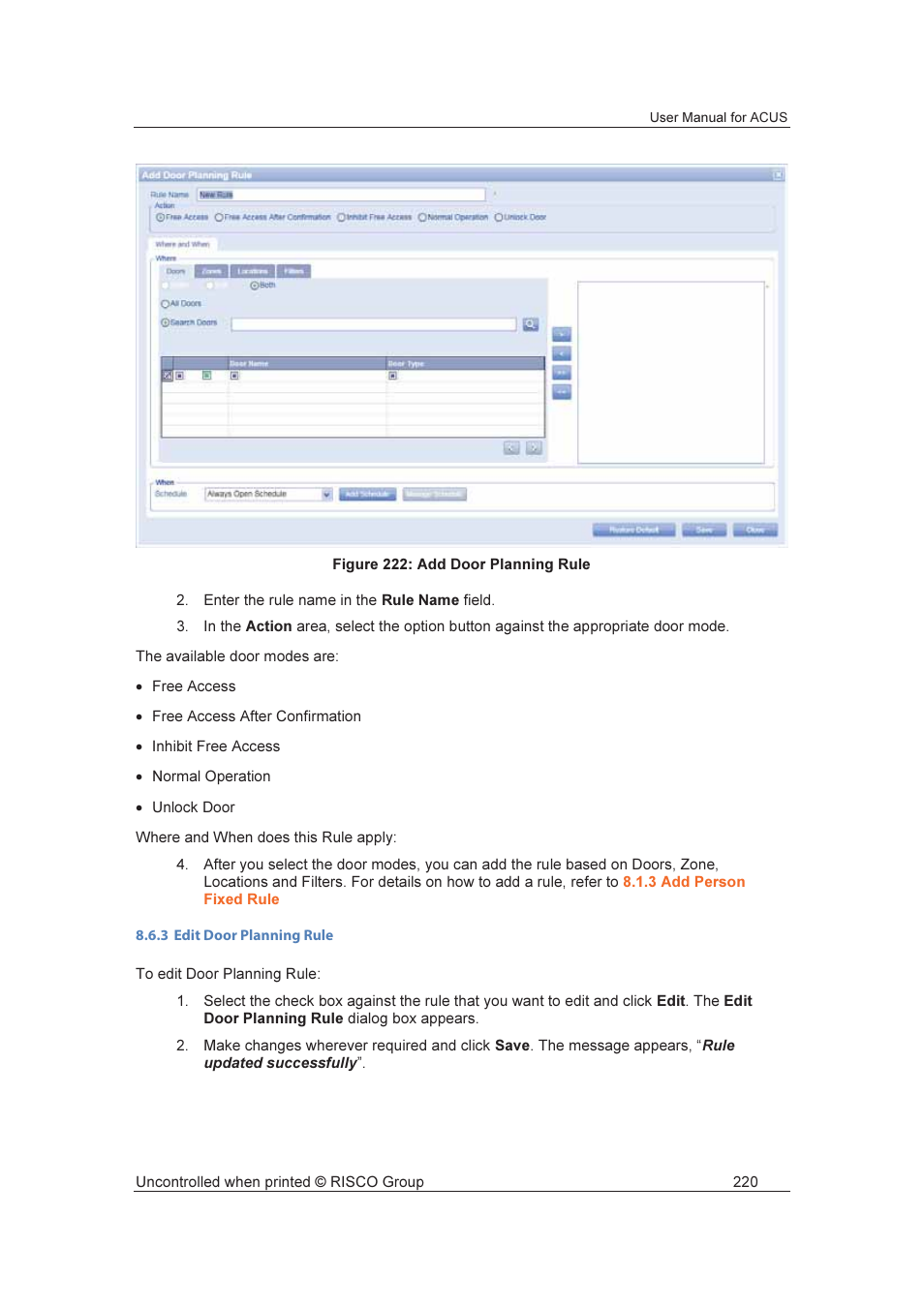 RISCO Group ACUS User Manual | Page 248 / 525