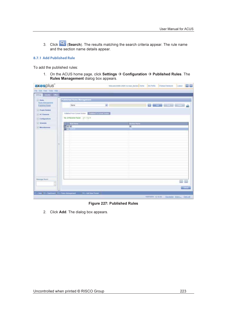 RISCO Group ACUS User Manual | Page 251 / 525