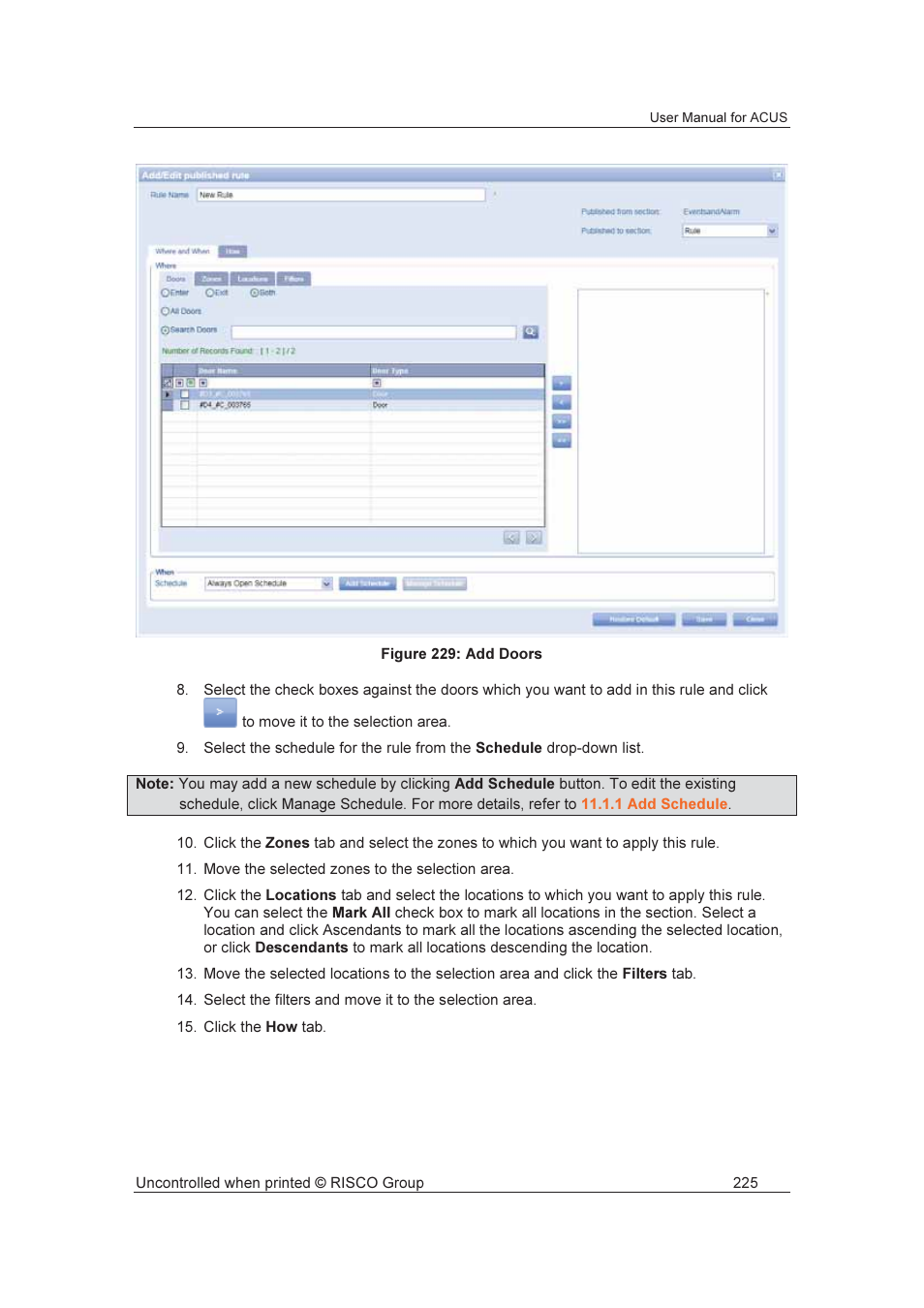 RISCO Group ACUS User Manual | Page 253 / 525