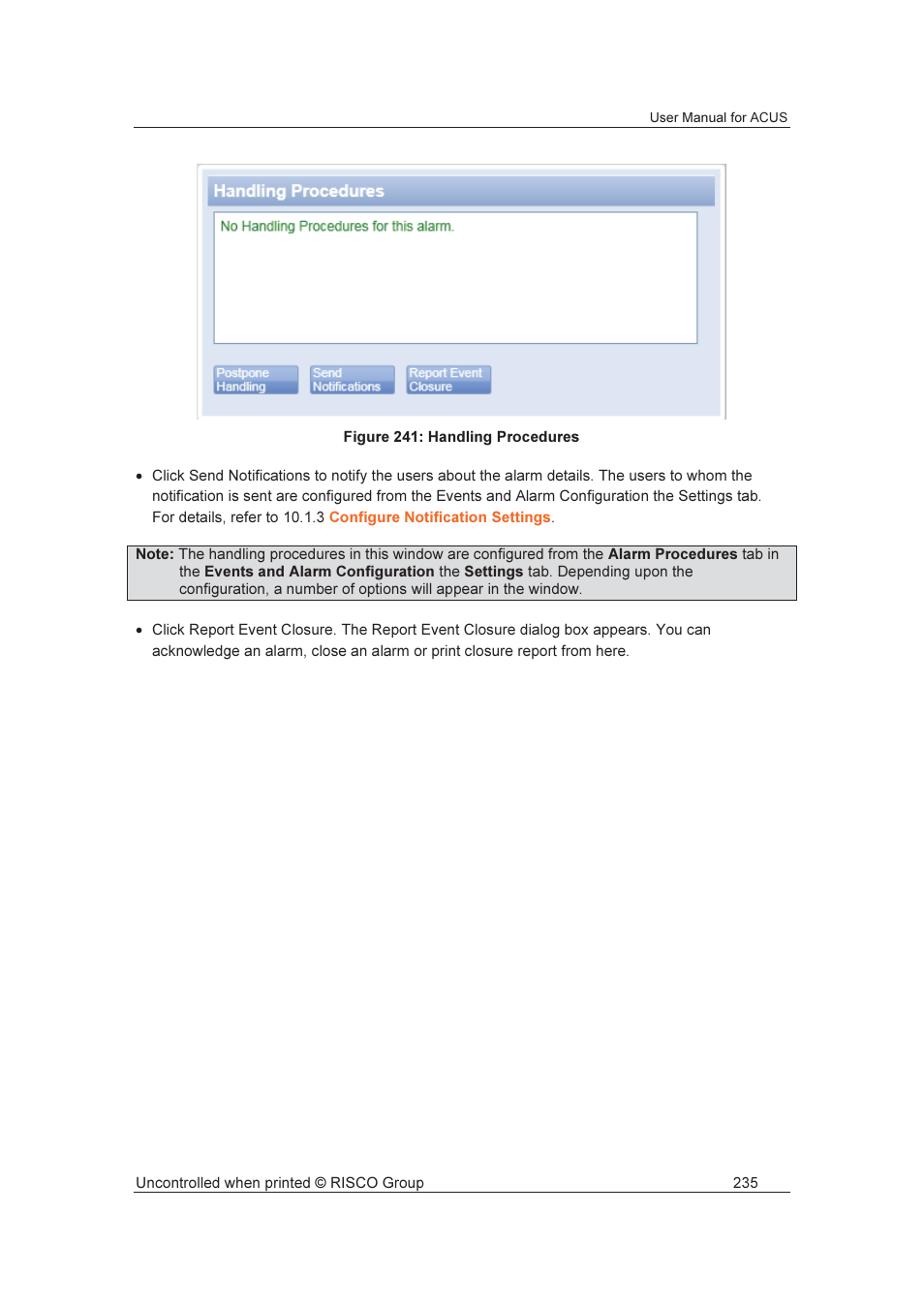 RISCO Group ACUS User Manual | Page 263 / 525