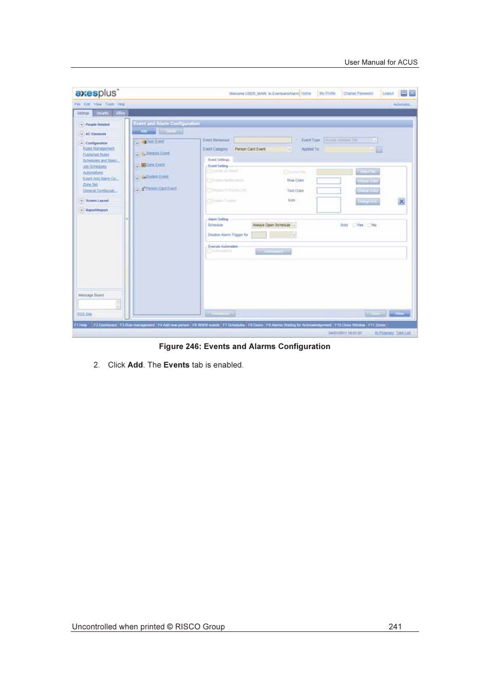 RISCO Group ACUS User Manual | Page 269 / 525