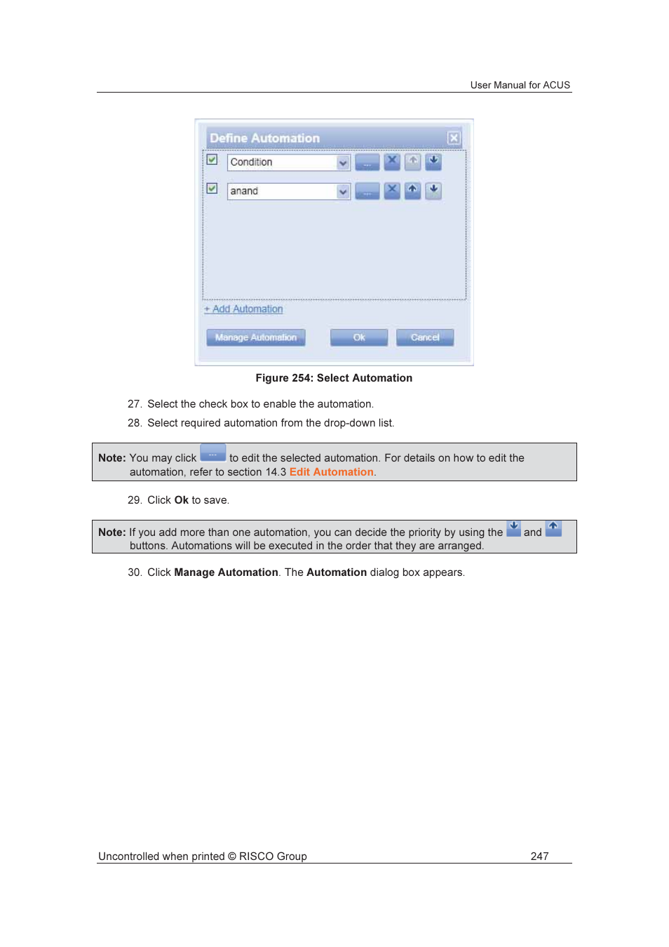 RISCO Group ACUS User Manual | Page 275 / 525