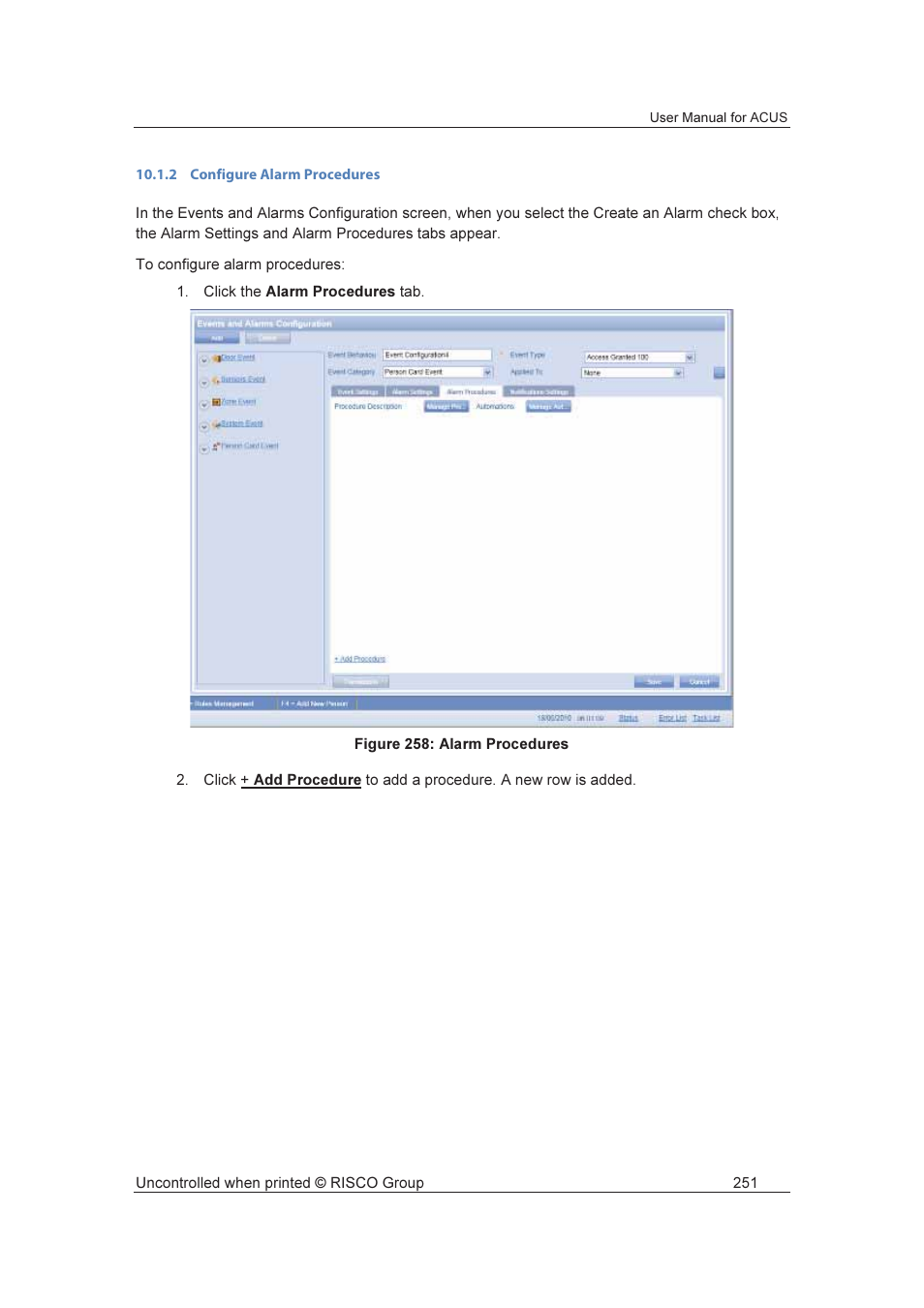 RISCO Group ACUS User Manual | Page 279 / 525