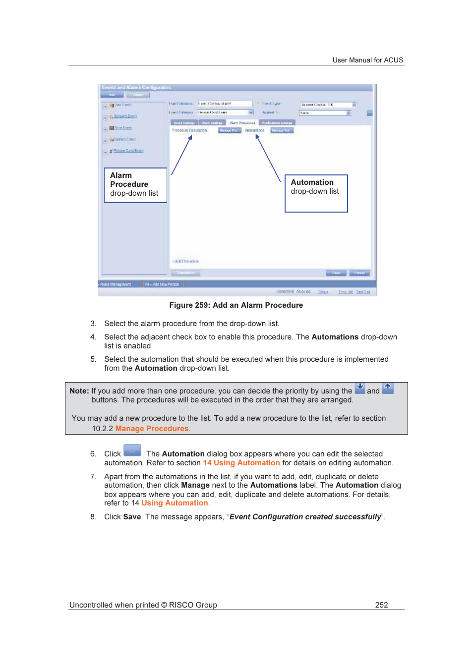 RISCO Group ACUS User Manual | Page 280 / 525
