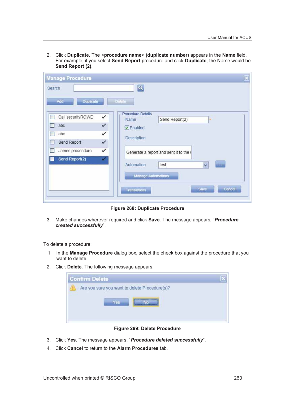 RISCO Group ACUS User Manual | Page 288 / 525