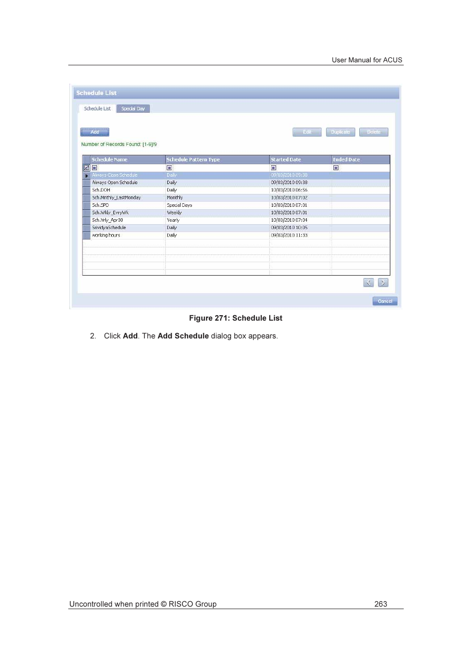 RISCO Group ACUS User Manual | Page 291 / 525