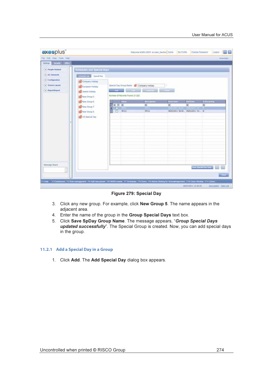 RISCO Group ACUS User Manual | Page 302 / 525