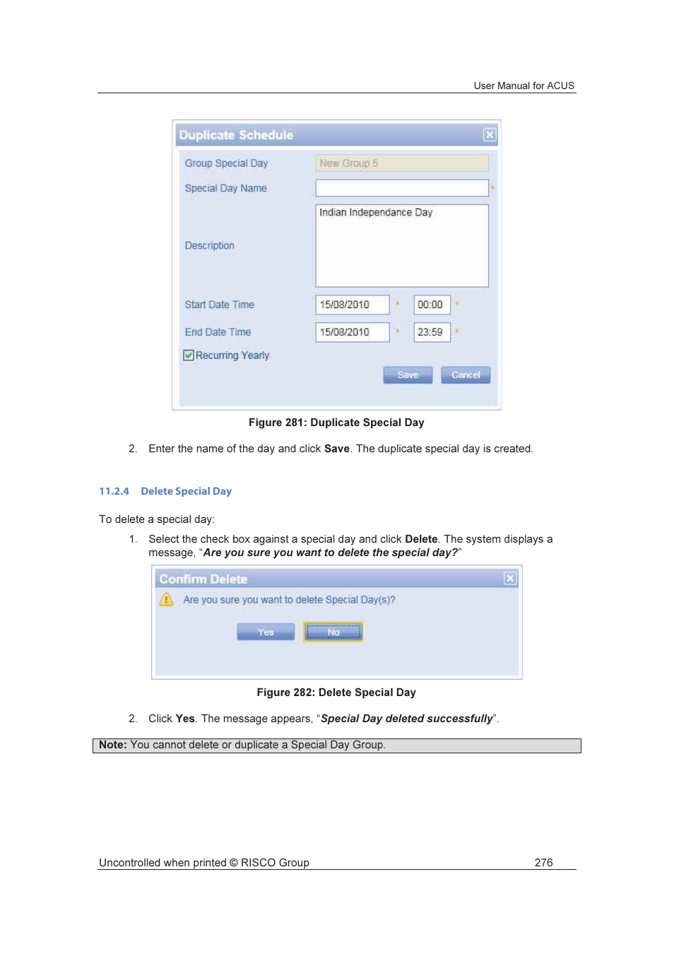 RISCO Group ACUS User Manual | Page 304 / 525