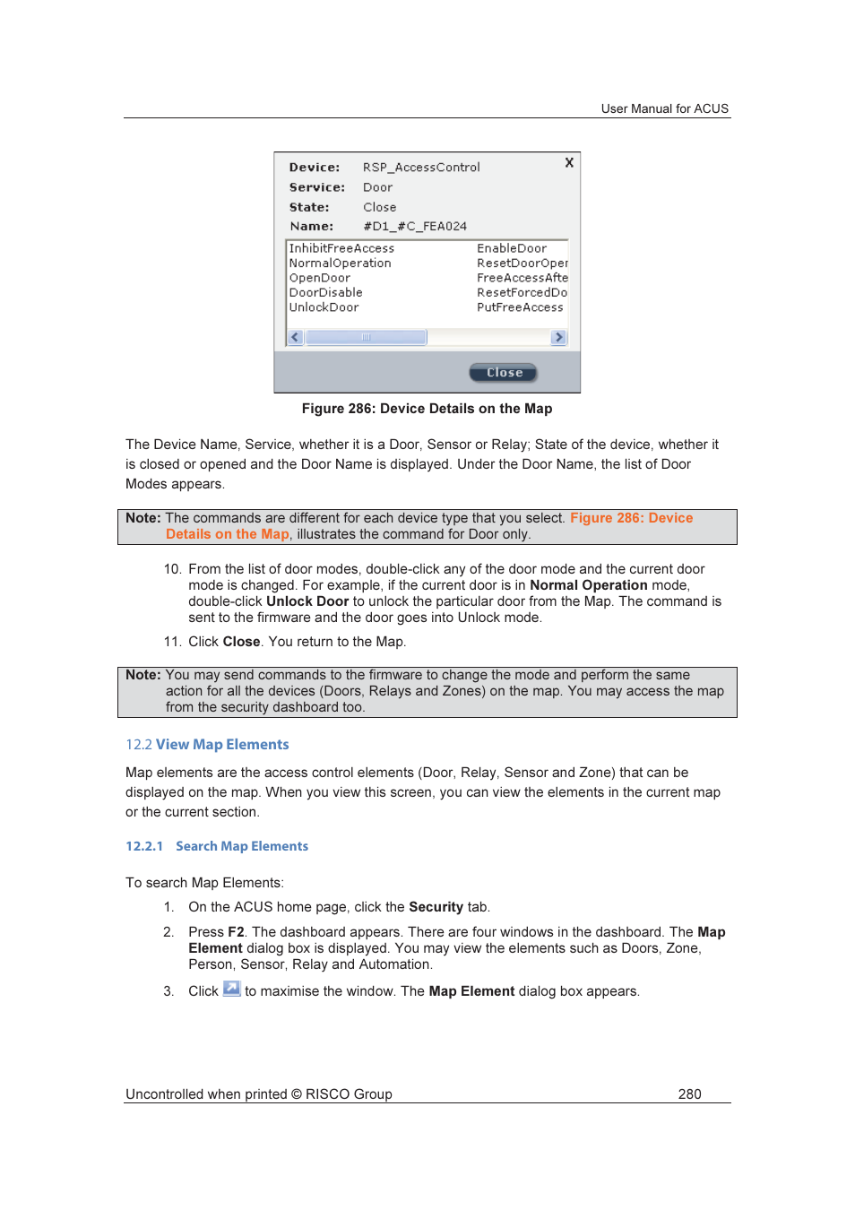 RISCO Group ACUS User Manual | Page 308 / 525