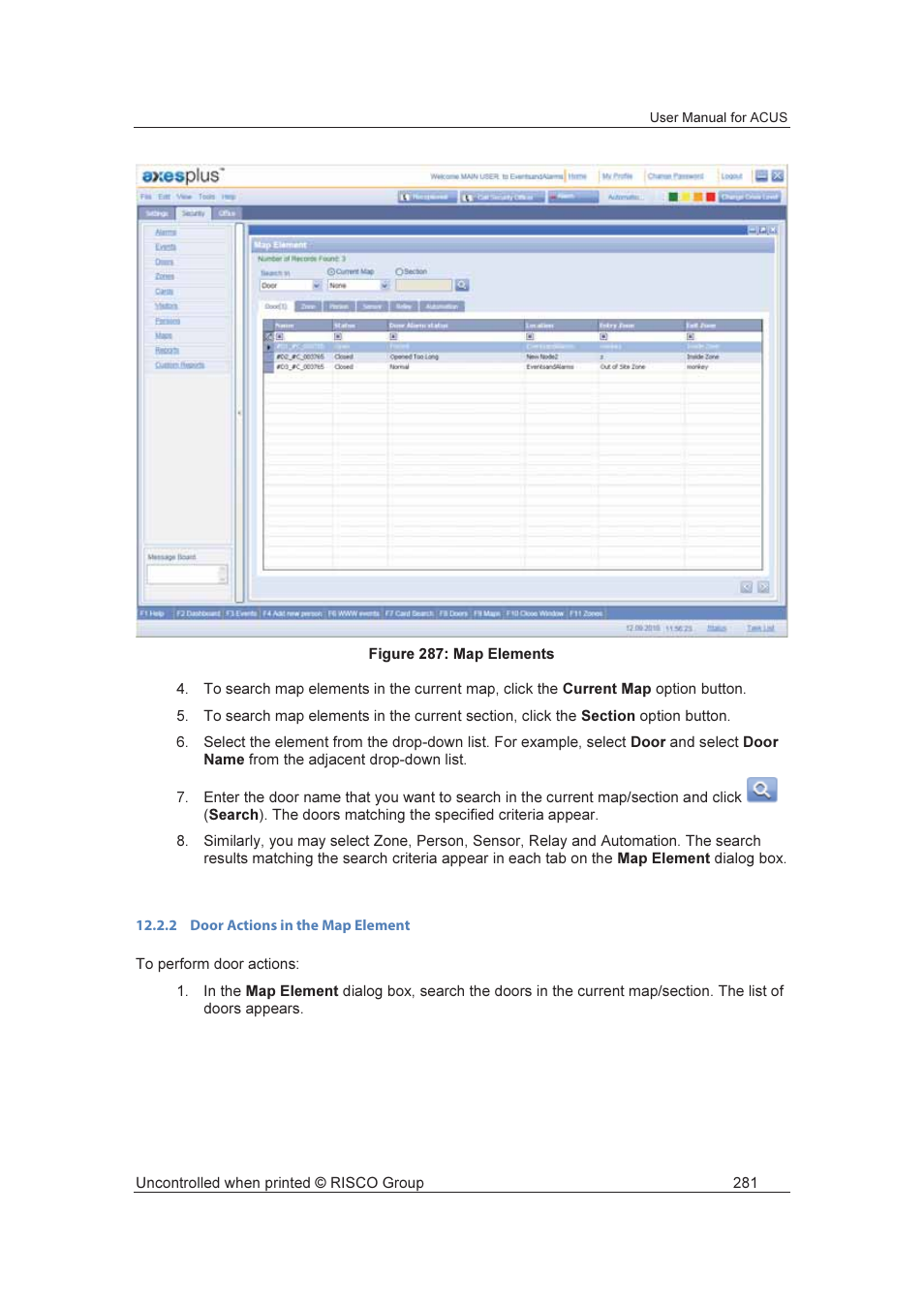 RISCO Group ACUS User Manual | Page 309 / 525