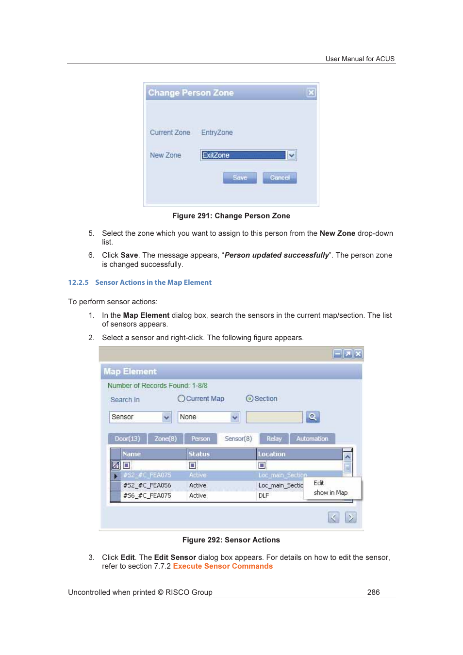 RISCO Group ACUS User Manual | Page 314 / 525