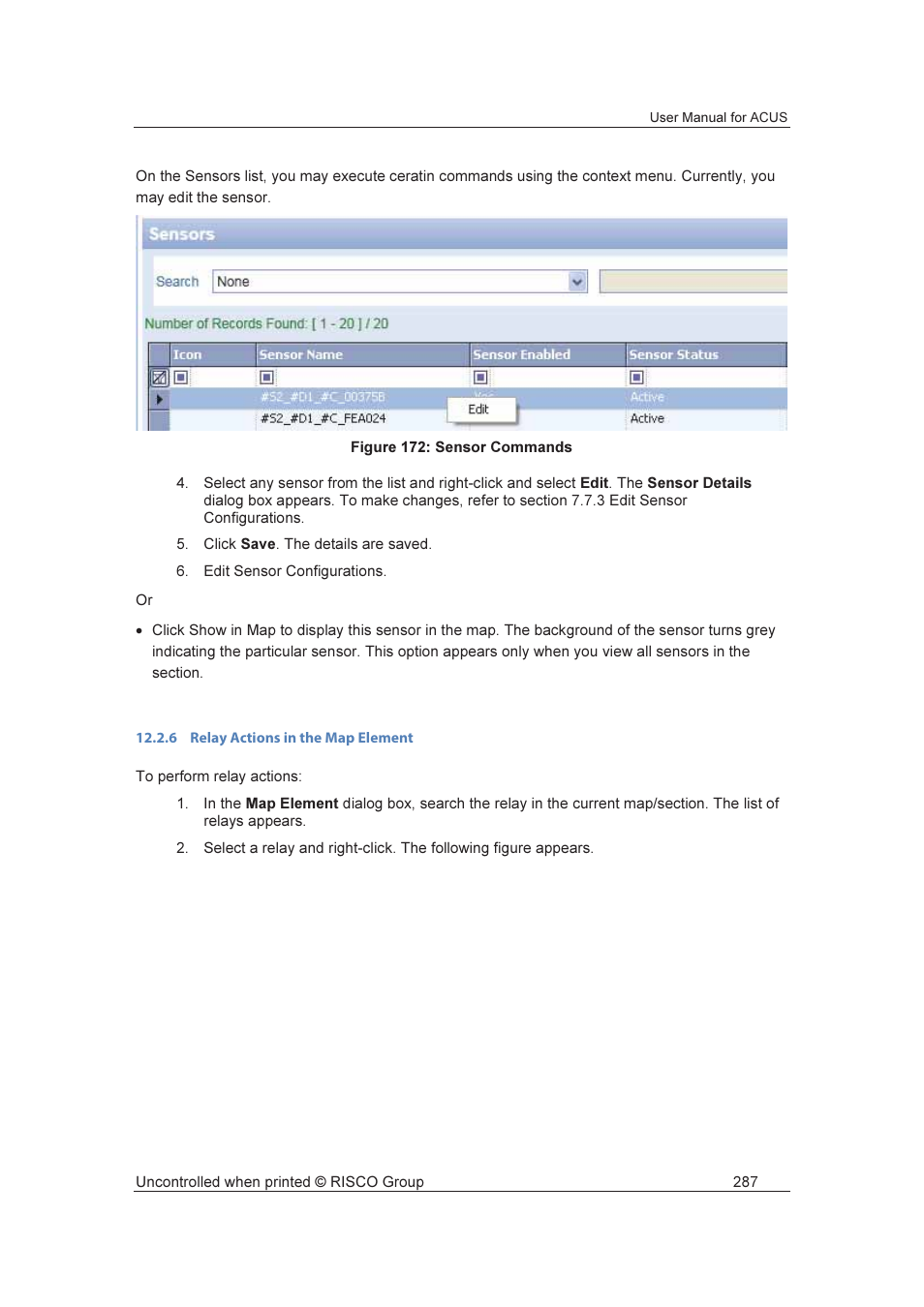 RISCO Group ACUS User Manual | Page 315 / 525