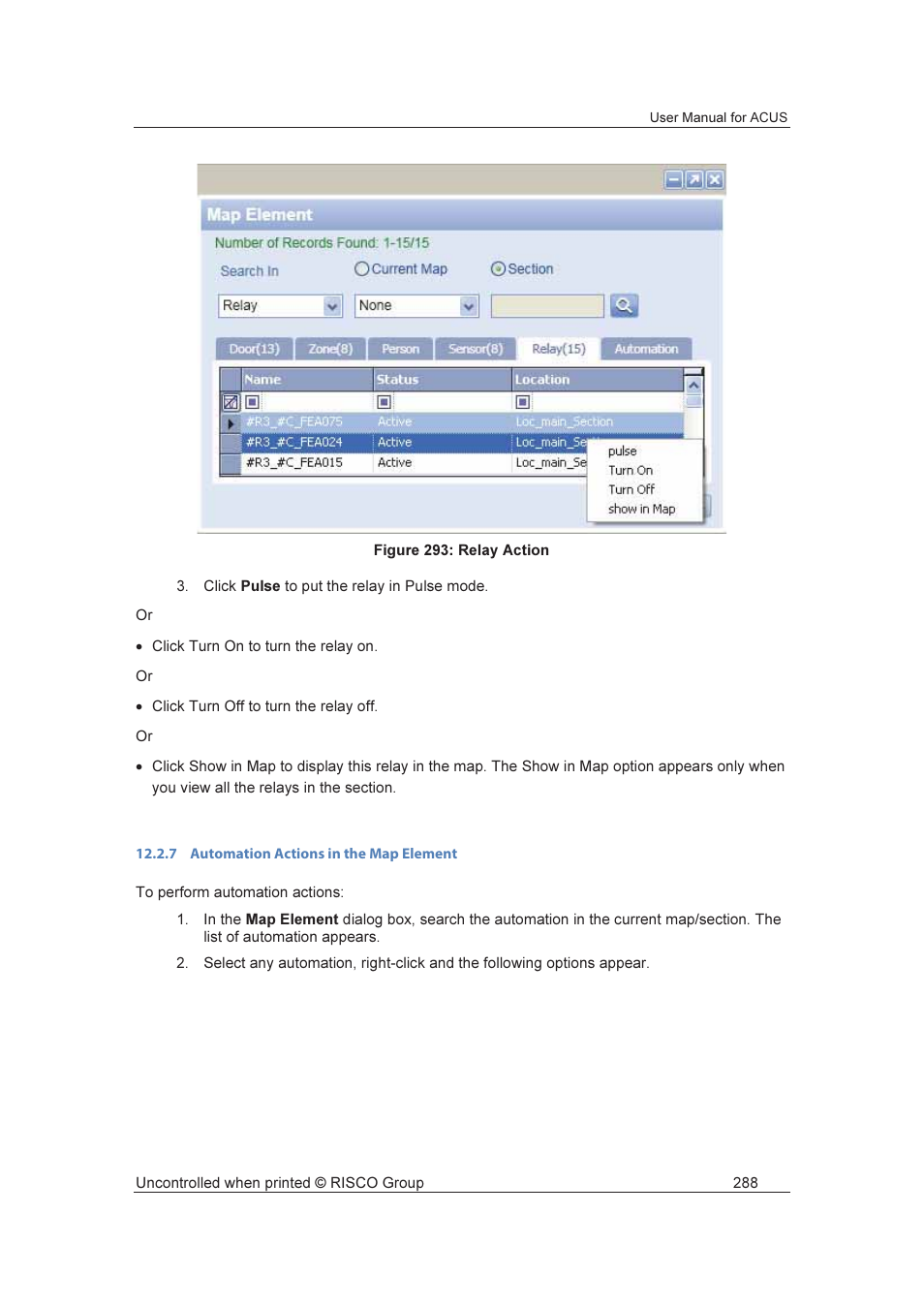 RISCO Group ACUS User Manual | Page 316 / 525
