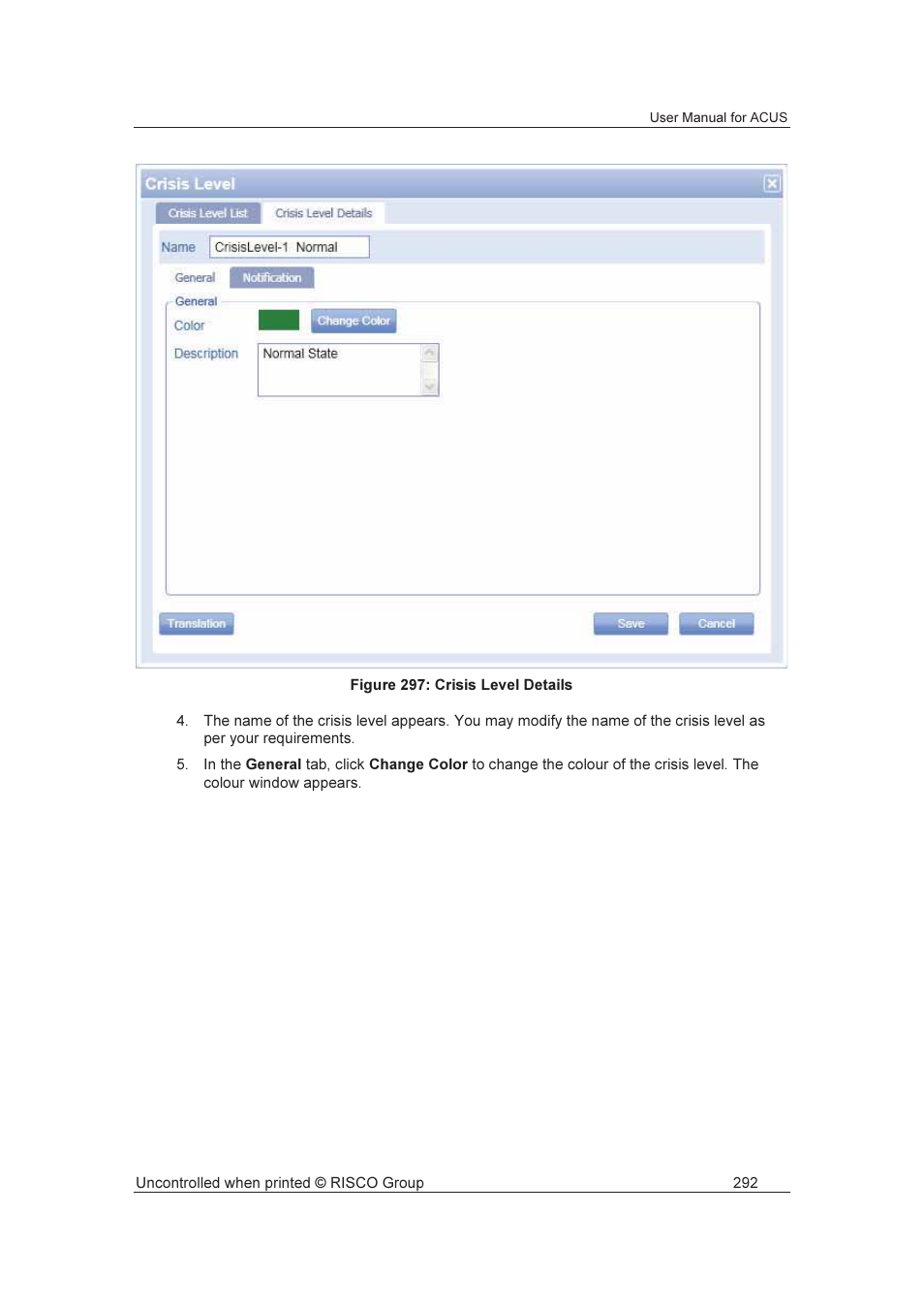 RISCO Group ACUS User Manual | Page 320 / 525