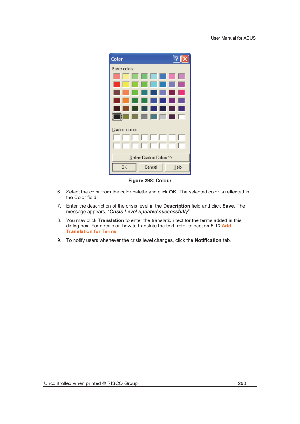 RISCO Group ACUS User Manual | Page 321 / 525