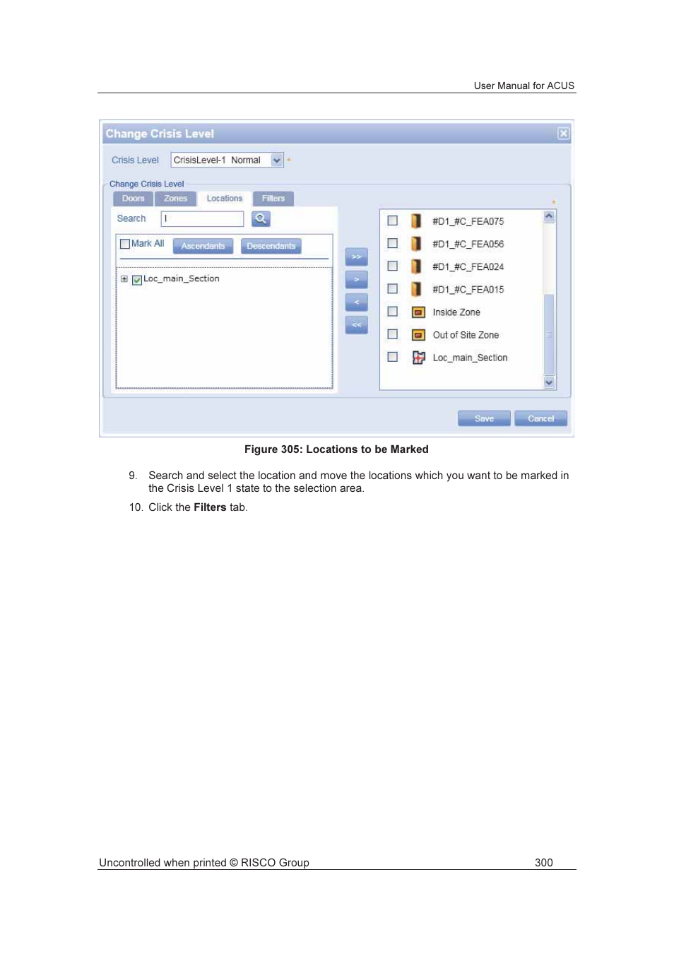 RISCO Group ACUS User Manual | Page 328 / 525