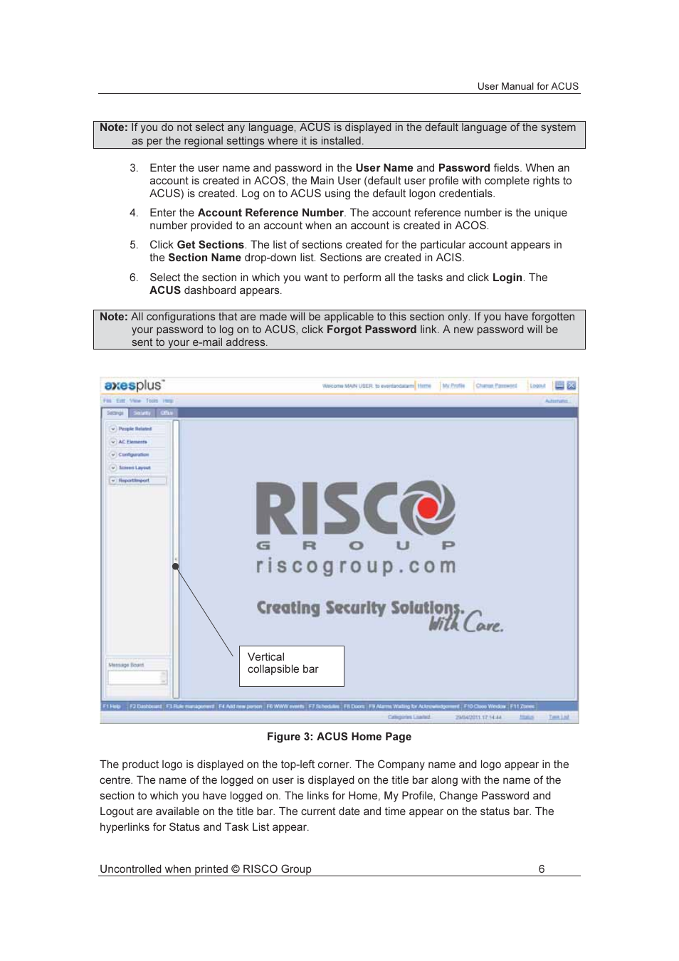 RISCO Group ACUS User Manual | Page 34 / 525