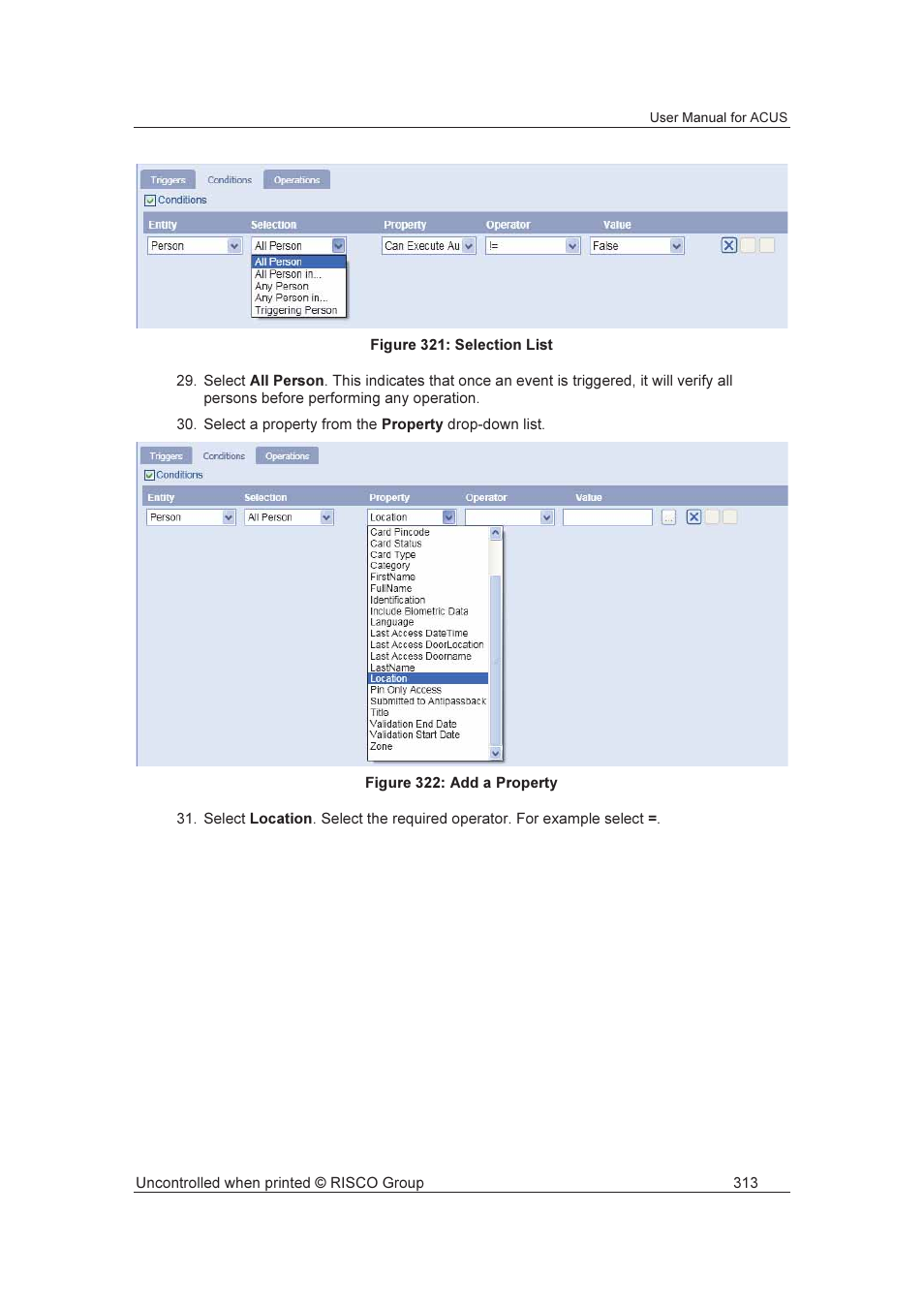 RISCO Group ACUS User Manual | Page 341 / 525