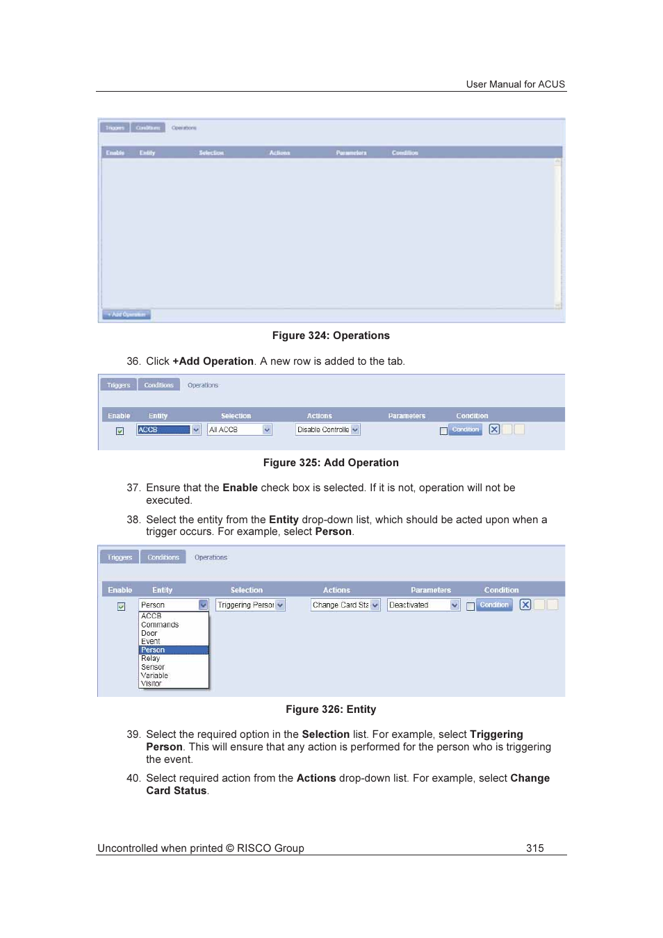 RISCO Group ACUS User Manual | Page 343 / 525