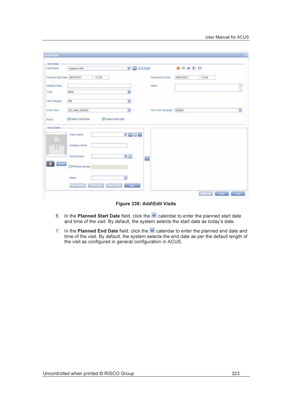 RISCO Group ACUS User Manual | Page 351 / 525