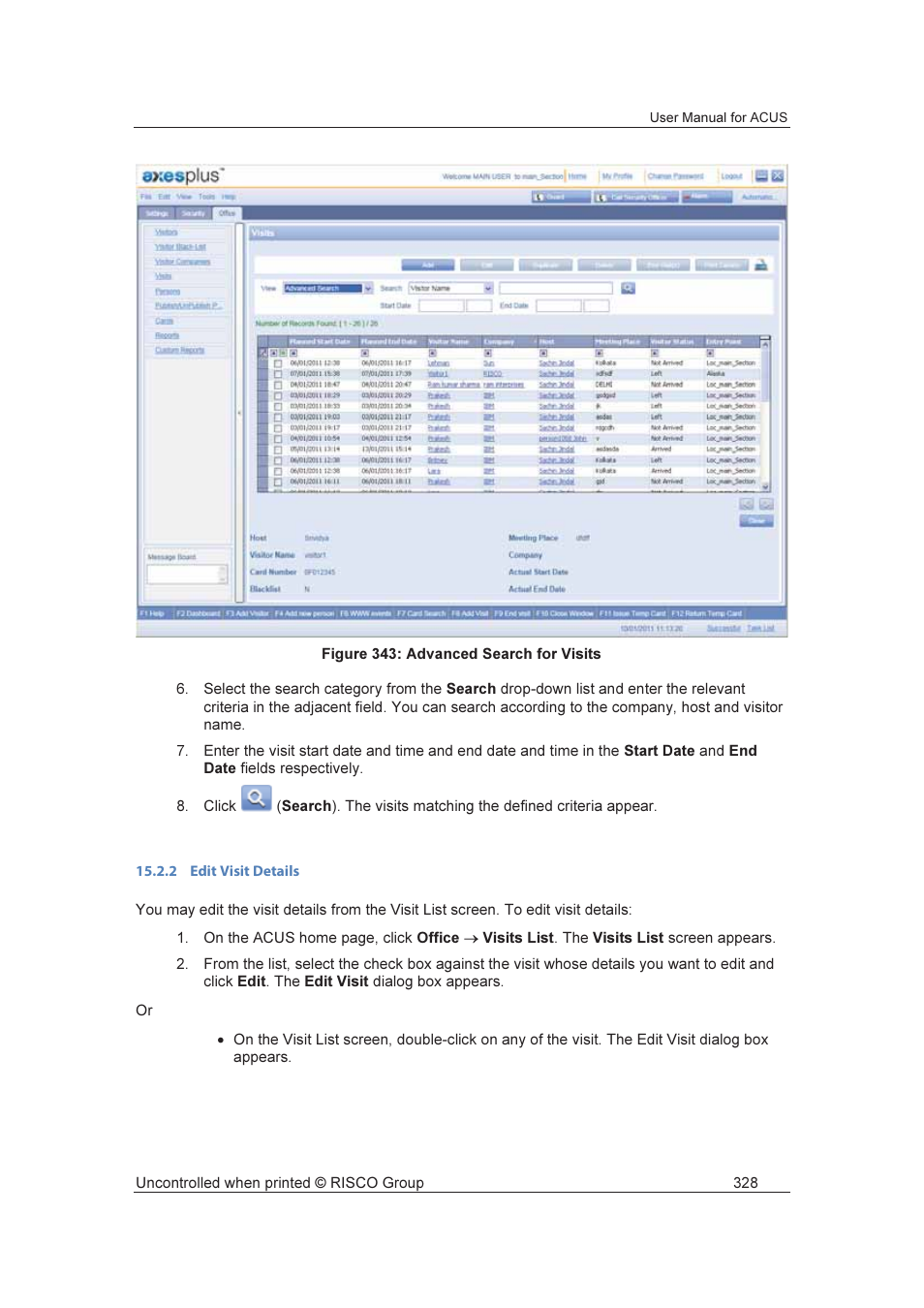 RISCO Group ACUS User Manual | Page 356 / 525