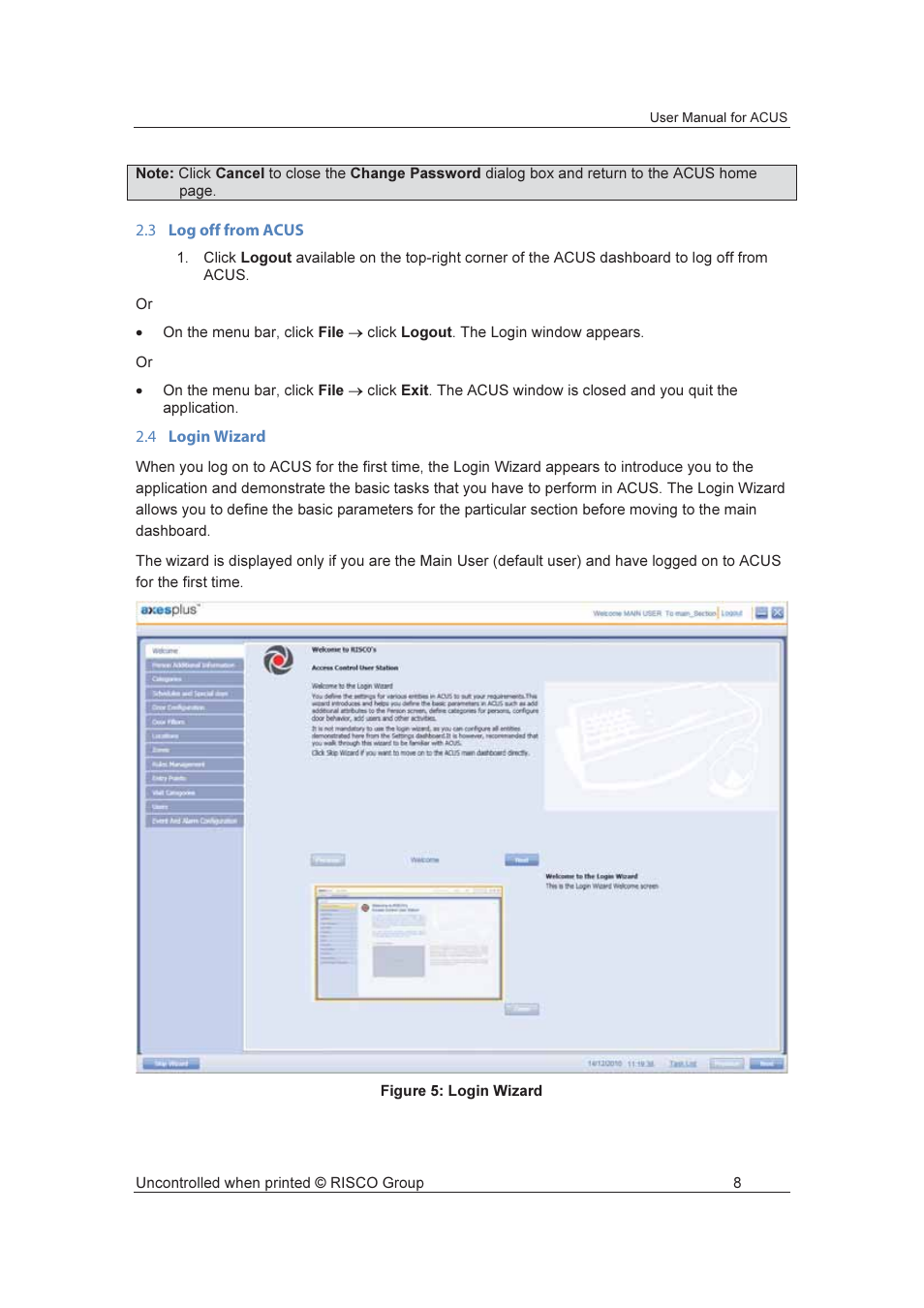 RISCO Group ACUS User Manual | Page 36 / 525