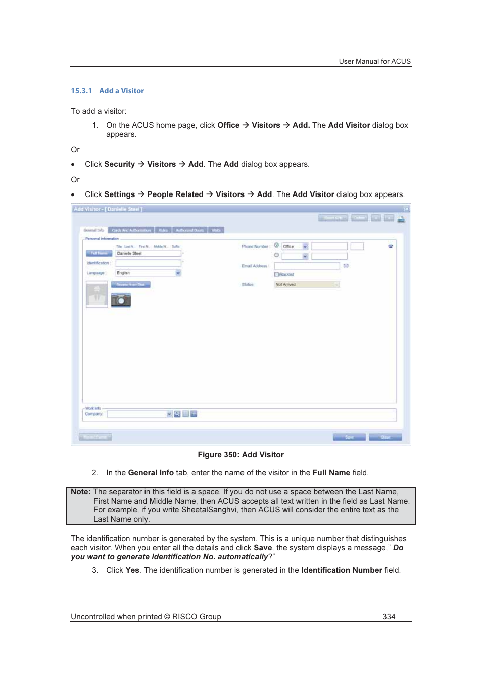 RISCO Group ACUS User Manual | Page 362 / 525