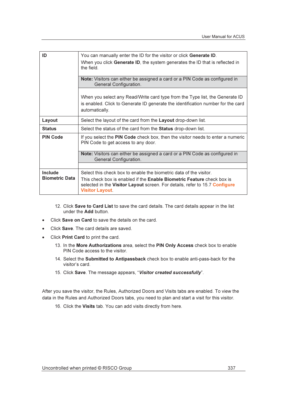 RISCO Group ACUS User Manual | Page 365 / 525