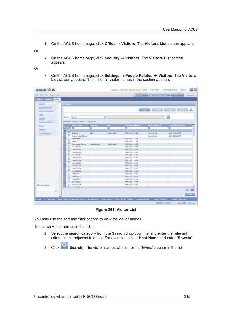 RISCO Group ACUS User Manual | Page 373 / 525