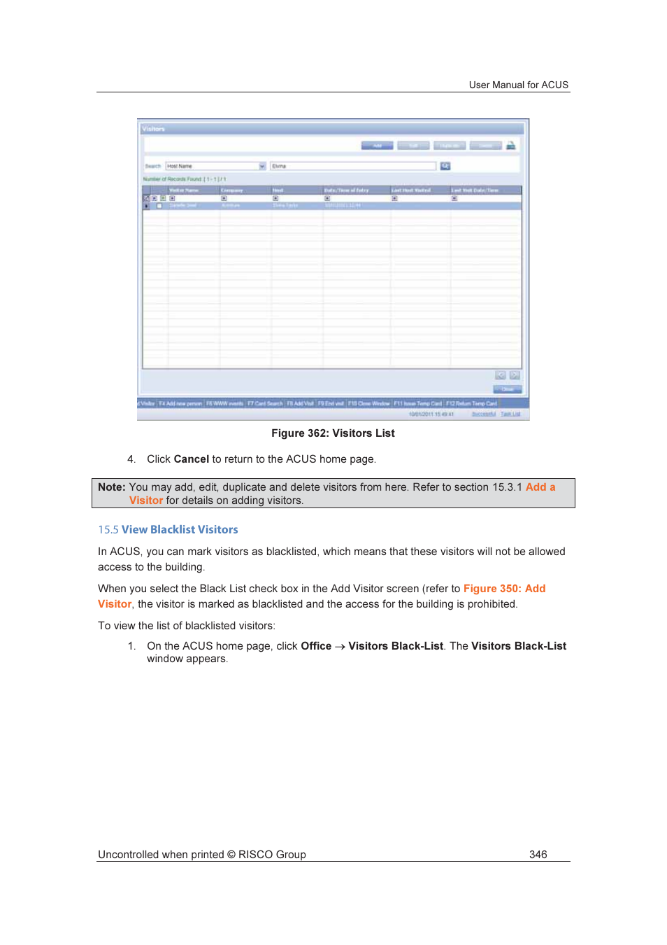 RISCO Group ACUS User Manual | Page 374 / 525