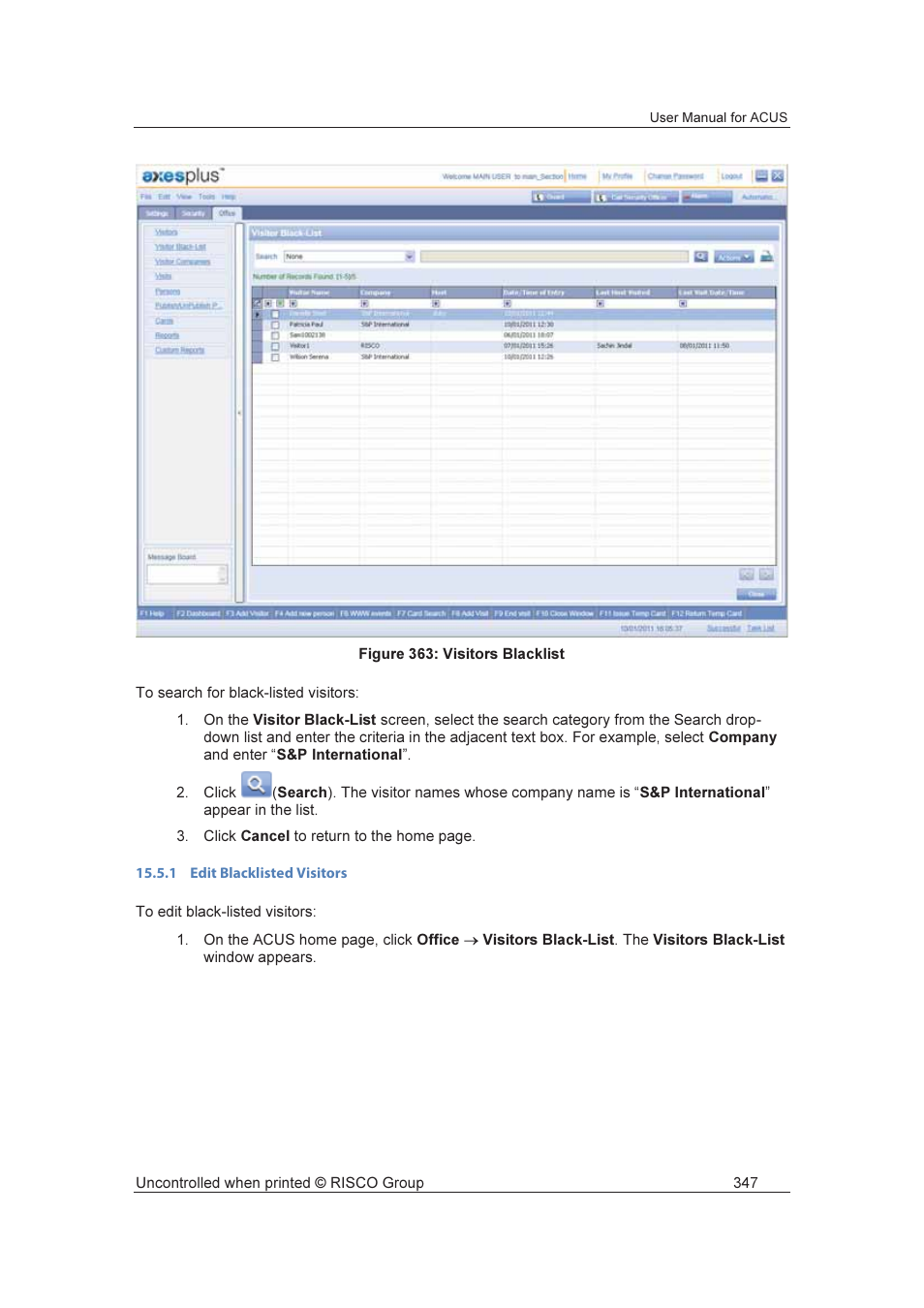 RISCO Group ACUS User Manual | Page 375 / 525