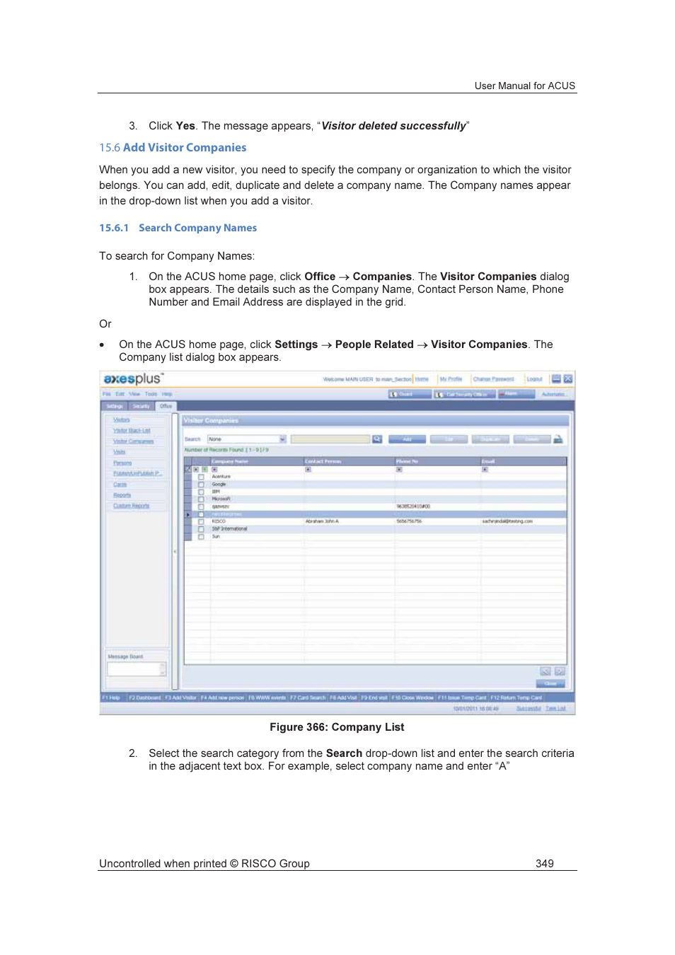 RISCO Group ACUS User Manual | Page 377 / 525